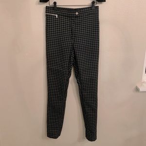 Striped fabric pants